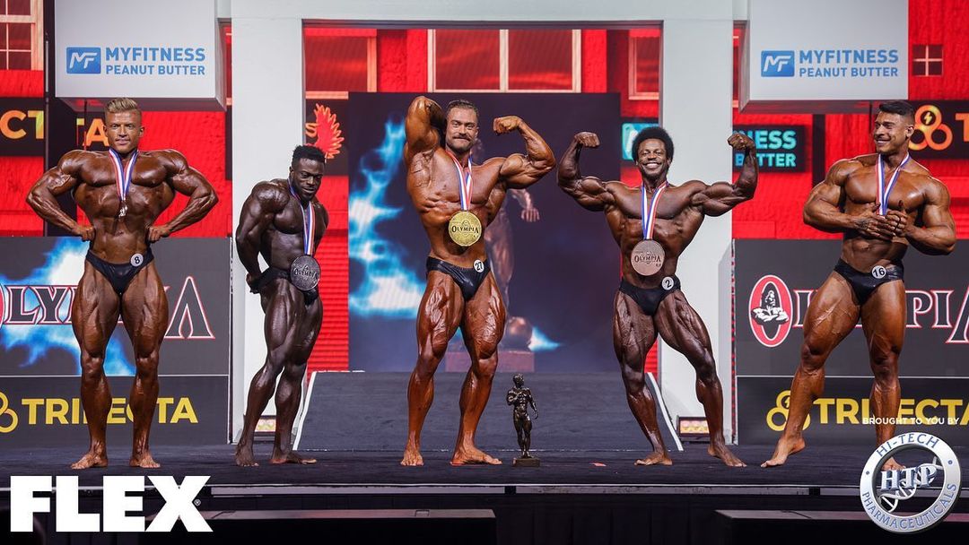 resultado final categoria classic physique olympia 2021 top 5 no palco