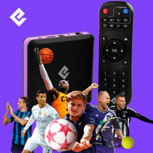 tv box tv express - a imagem contem figuras de jogadores esportivos