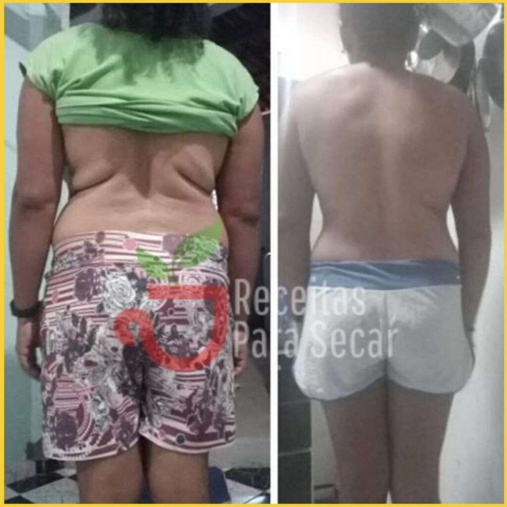 antes e depois receitas para secar mulher 1