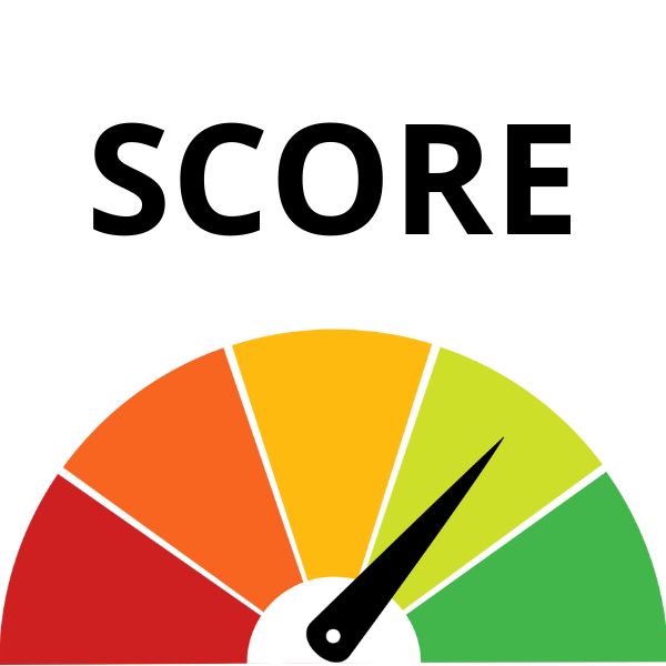 ilustração mostrando nível alto de score